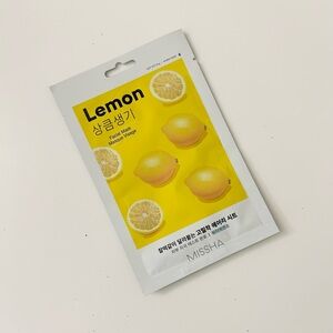 Korean Beauty MISSHA Airy Fit Facial Sheet Mask in Lemon
